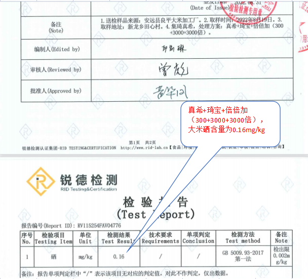 富硒大米范围