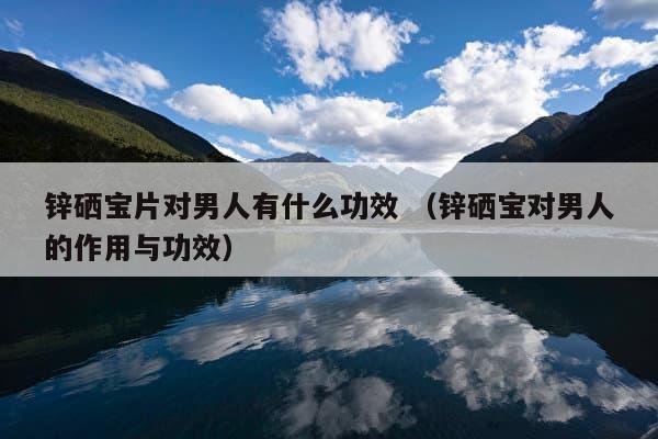 锌硒宝片海报