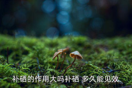 补硒的作用大吗补硒 多久能见效