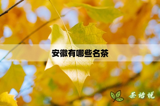 安徽有哪些名茶
