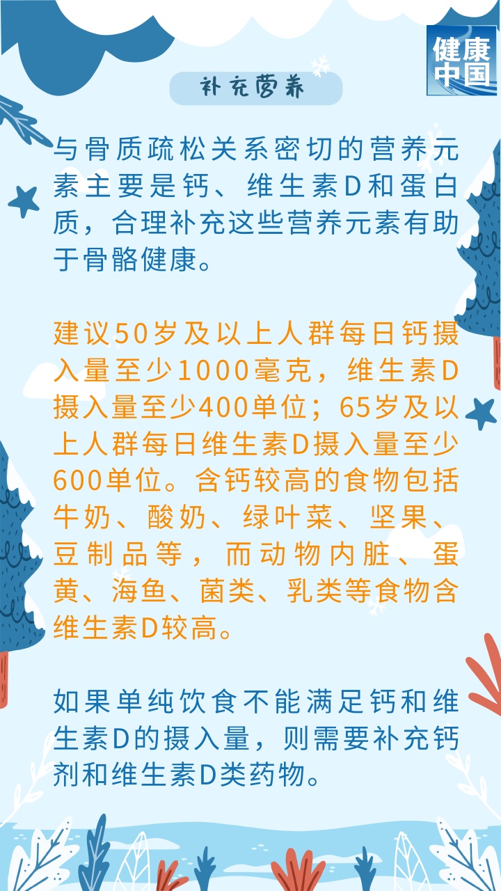 骨质疏松 补钙