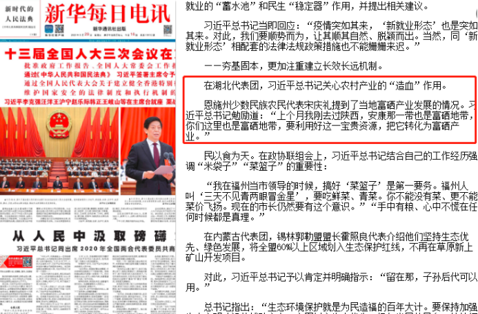 宜春富硒大米研究报告