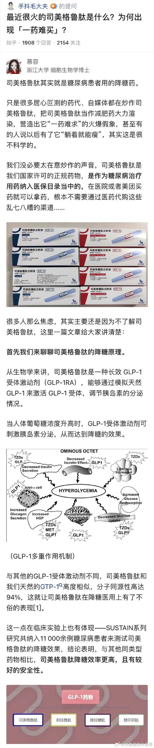 司美格鲁肽的作用机制